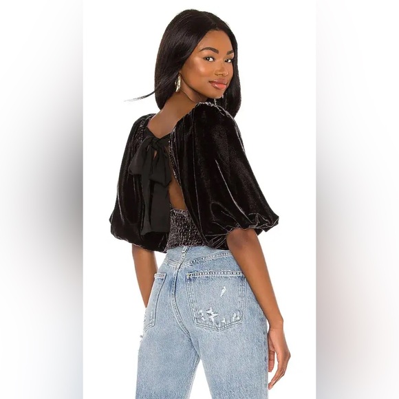 Free People Marie Velvet Open Back Top - Picture 6 of 6